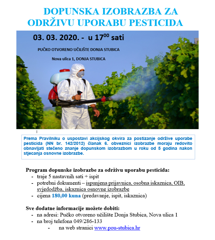foto/Pesticidi - dopunska izobrazba