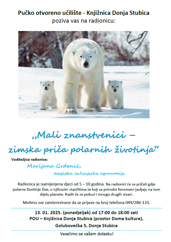 Plakat - polarne životinje